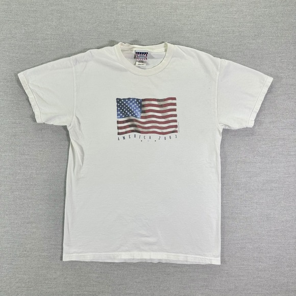 Sonoma Jean Company Other - Vintage American Flag 2003 T-Shirt Men's Medium White USA Sonoma Jean Company